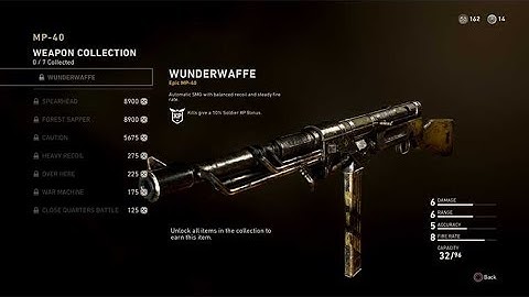 Epic MP40 Wunderwaffe gameplay