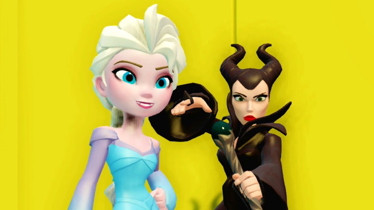 Princess Elsa WALL CLIMB Challenge Queen ELSA vs Maleficent