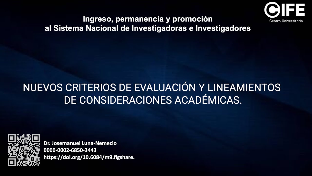 Nuevos criterios de evaluación y consideraciones académicas