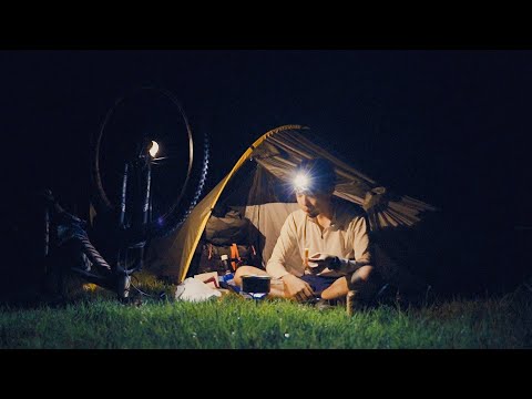 山を15km歩いて自転車こいでクタクタのソロキャンプが最高だった