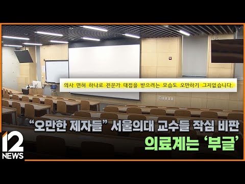 &amp;quot;오만한 <strong>제자들</strong>&amp;quot; 서울의대 교수들 작심 비판…의료계는 &amp;#39;부글&amp;#39; / EBS뉴스 2025. 03. 18