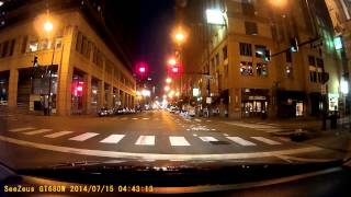Early Morning Chicago Driving SUMMER - GT680W DASH CAM