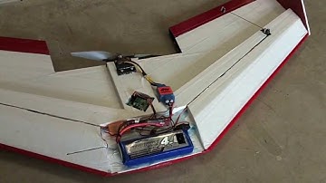 Maiden flight 47" flying wing