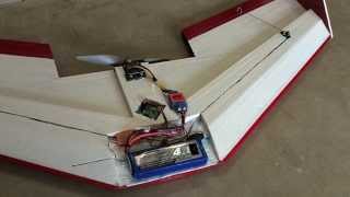 Maiden flight 47" flying wing