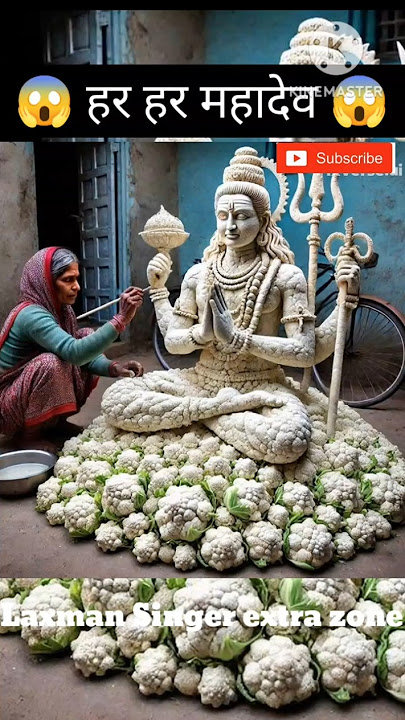 Unbelievable Cauliflower Art | Lord Shiva Sculpture Made of Vegetables