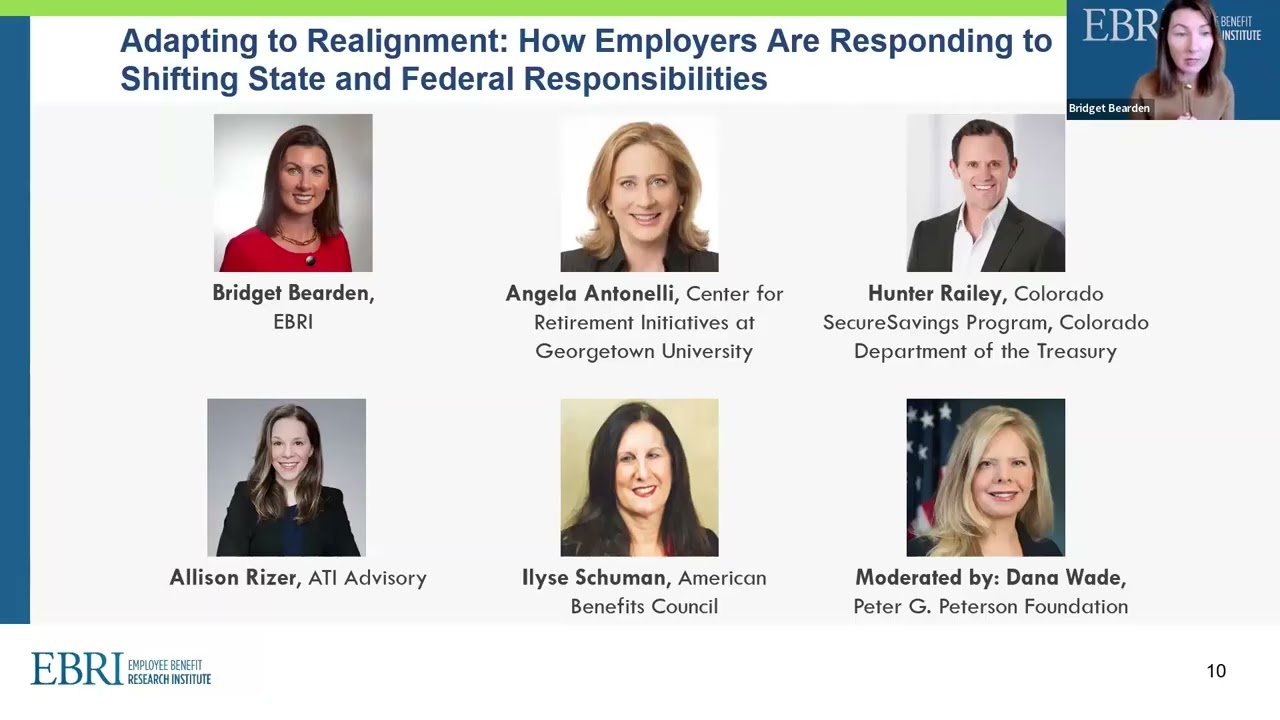 EBRI 2025 Fall Policy Forum: How Employers Respond to Shifting State & Federal Responsibilities