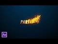 Лого и Текст из частиц в After Effects (Particles Logo and Text in After Effects)