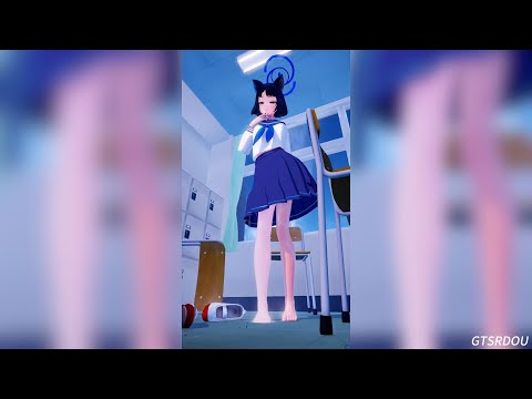 巨大娘 MMD Giantess Kiryu Kikyo Found Many Miniguys In The Classroom 