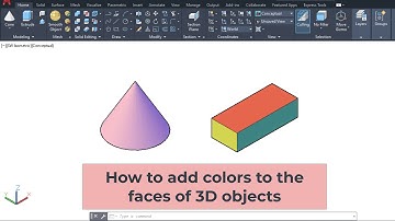 Colored face of 3d objects in autocad program