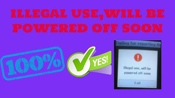 QMOBILE illegal use power off soon solution