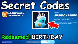 NEW ADMIN CODES in FORTNITE SEASON 4 SPRITE CODES! (New Secret Codes)