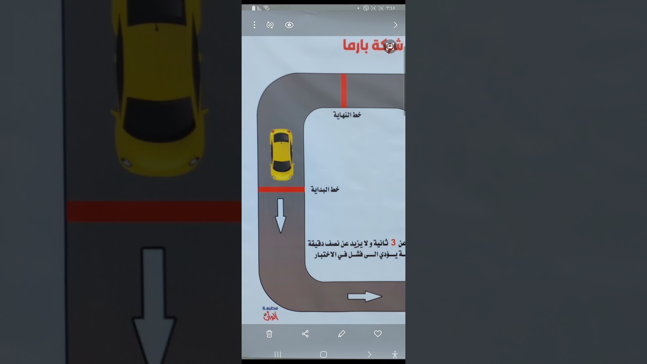 شرح تفصيلي عن اختبار السياقة