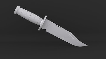 Knife modeling 3DS Max beginner tutorial