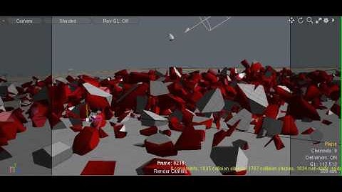 Earthquake - Modo 3D Rigid Body Dynamics and Shatter Tool OpenGL