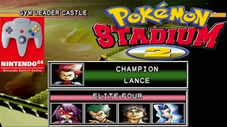 Pokemon Stadium 2 (Switch) - Elite Four and Champion Lance Gameplay