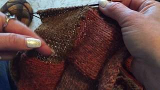 Entrelac Right Edge Triangle   Part 5