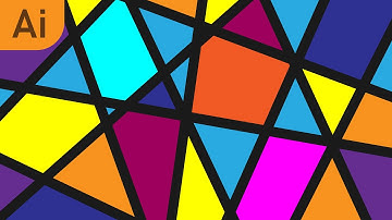 Create Beautiful Mosaic Glass Background - Easy Adobe Illustrator Tutorial