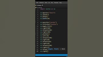 Try to draw VS Code logo using python 🔥🔥 || Python Turtle Graphics || #shorts #pythonturtle #python