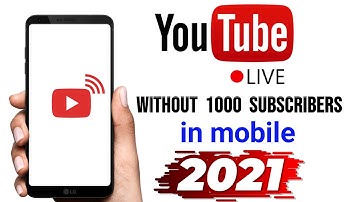 How to go live on YouTube without 1000 subscriber | live stream in YouTube without 1000 subscribers