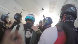 Skyvan exit and another Record attempt 2017 Skydive head down Denmark