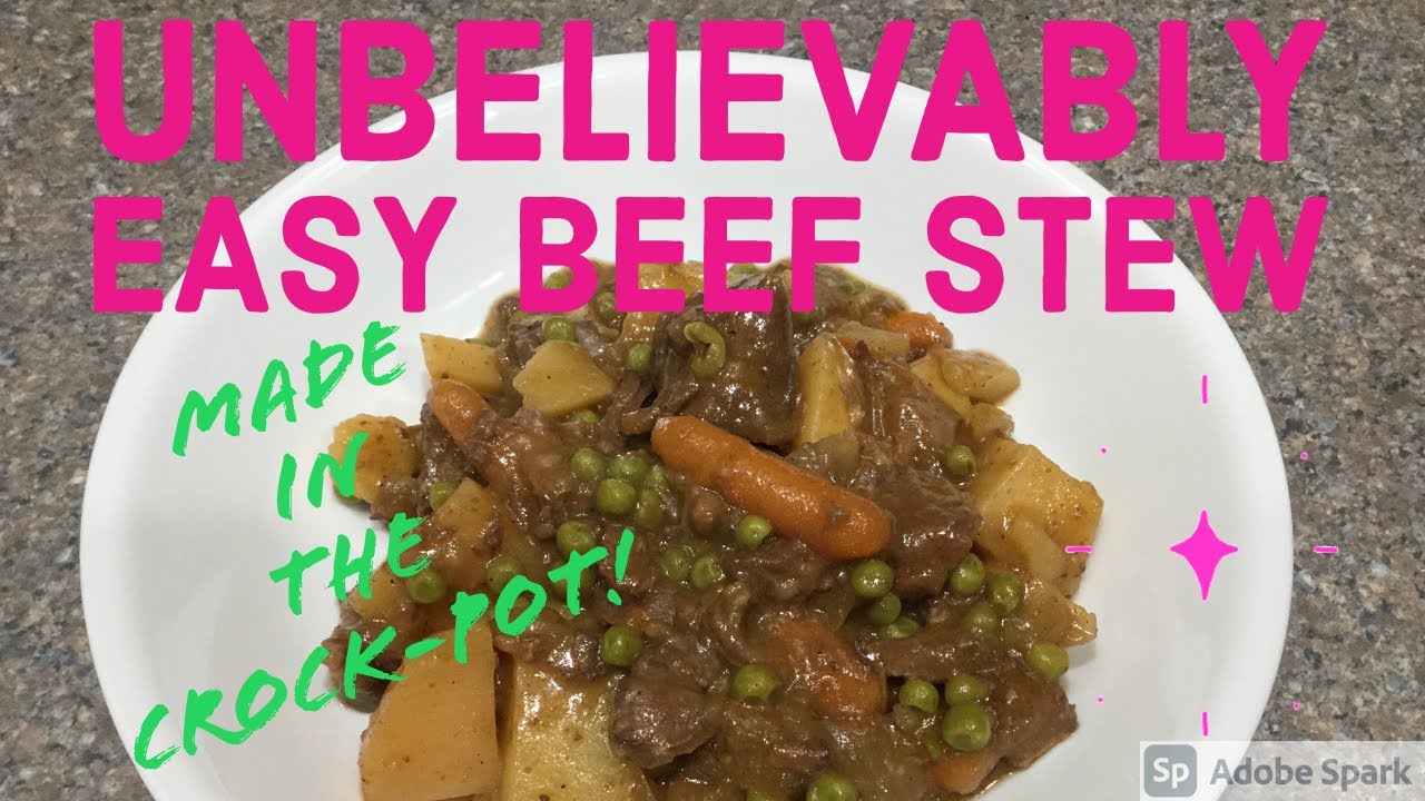 The Best Beef Stew in the Crockpot/Slow cooker - Easy recipe, tender