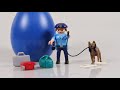 Playmobil police egg with dog unboxing review and speed build