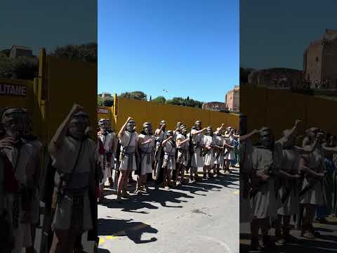 Gladiators in Rome, a travel back in time #onceinrome #gladiator #spaetacus #romanempire #romeitaly