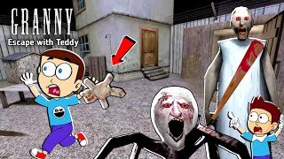 Granny Anger mode 😡 Escape with Slendrina Teddy | Shiva and Kanzo Gameplay