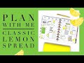 PLAN WITH ME | CLASSIC LEMON SPREAD | THE HAPPY PLANNER