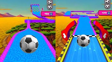 Going CRAZY on Going Balls Level 475-476! Reverse Gameplay