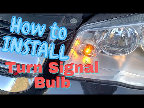 How to ***REPLACE*** a Turn Signal Bulb on 2016 Dodge Caravan