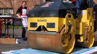 Printmaking with a Steam Roller