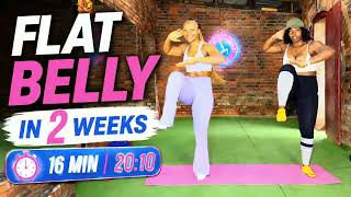 FLAT BELLY IN 2 WEEKS | 16 MIN TABATA (20:10) FLAT BELLY IN 2 WEEKS | 16 MIN TABATA (20:10)