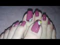 Elegant Floral Toe Nail Art Tutorial- Neutral Pedicure Design | Rose Pearl