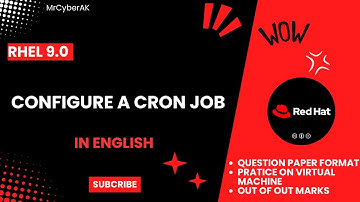 RHCSA EXAM QUESTIONS | CONFIGURE A CRON JOB | English Tutorial