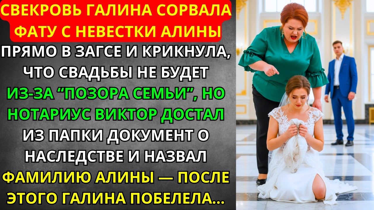 Свекровь СОРВАЛА фату в ЗАГСЕ из-за 