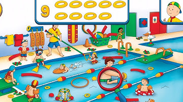 Caillou Search & Count - Hidden Objects 👦 SCENE: Pool! Find over 100 hidden objects!
