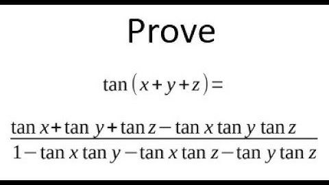 Grade 12 Advanced Functions - Proving Trig Identity (ch 7.4)
