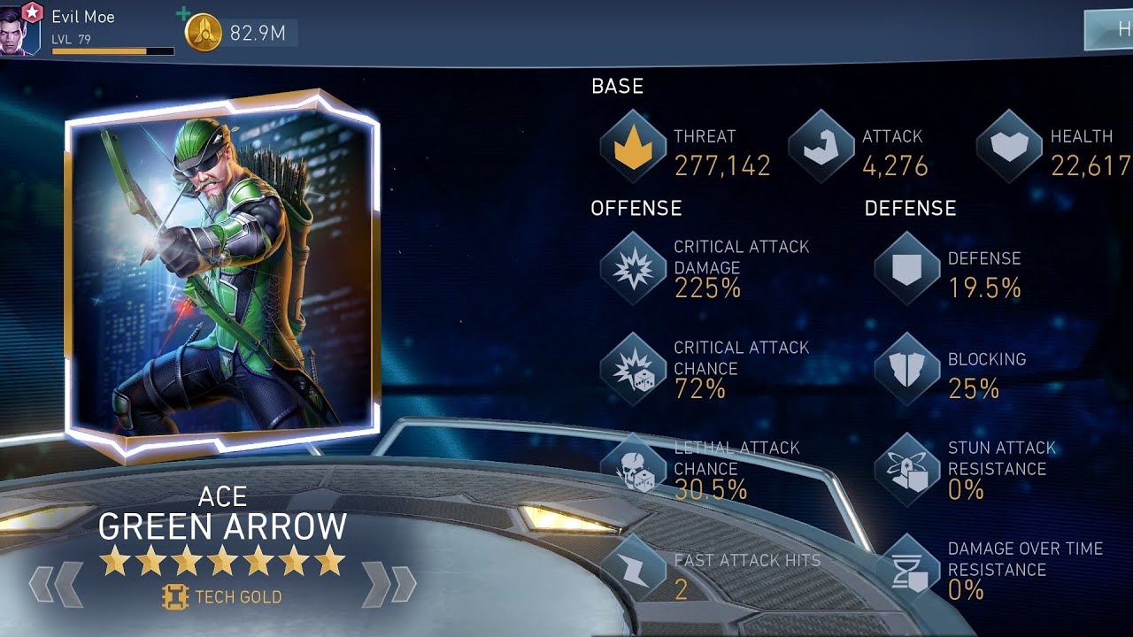Injustice 2 Mobile - Upgrading Ace Green Arrow to 7 Stars - YouTube