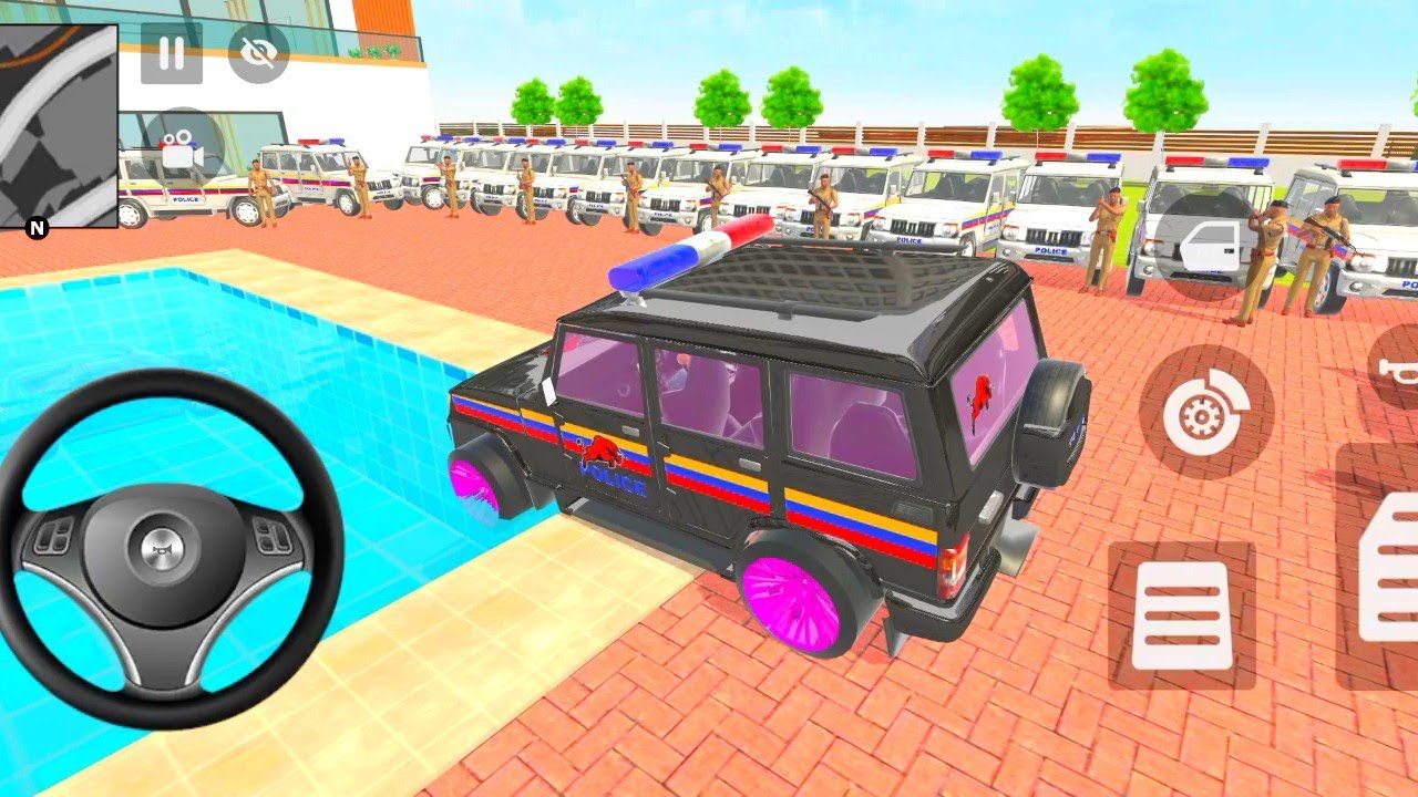 🤩Modified Car Game: Franklin Order😱In Indian Auto And Police Car🚓drives A,🖤 Police🖤 SUV Game🎯✨