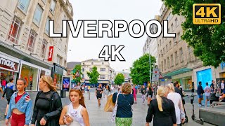 Liverpool City Centre | Liverpool | Walk | 4K