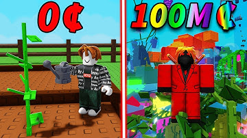 Starting Over POOR and Getting SUPER RICH in Grow A Garden...