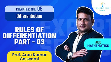 Rules of Differentiation - III | Differentiation | JEE | Mathematics - TG Campus