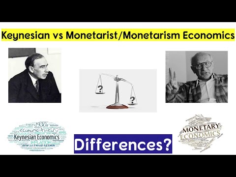 Video: Wat zijn de verschillen tussen keynesiaanse en monetaristische monetaire theorieën?