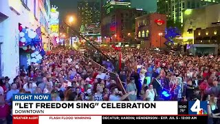 Massive crowds in downtown Nashville for one of America’s largest fireworks displays on July 4th