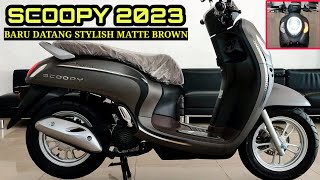 SCOOPY 2023 STYLISH MATTE BROWN