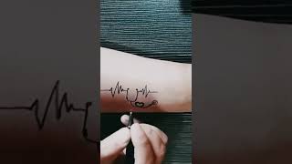 Heartbeat#stethoscope #temporary#nursing lovers@tattoos by HF# shorts Heartbeat#stethoscope #temporary#nursing lovers@tattoos by HF# shorts