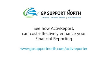 Enhanced Financial Reporting for Microsoft Dynamics GP (Great Plains): Overview