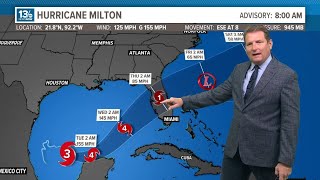 Hurricane Milton gains Category 3 status