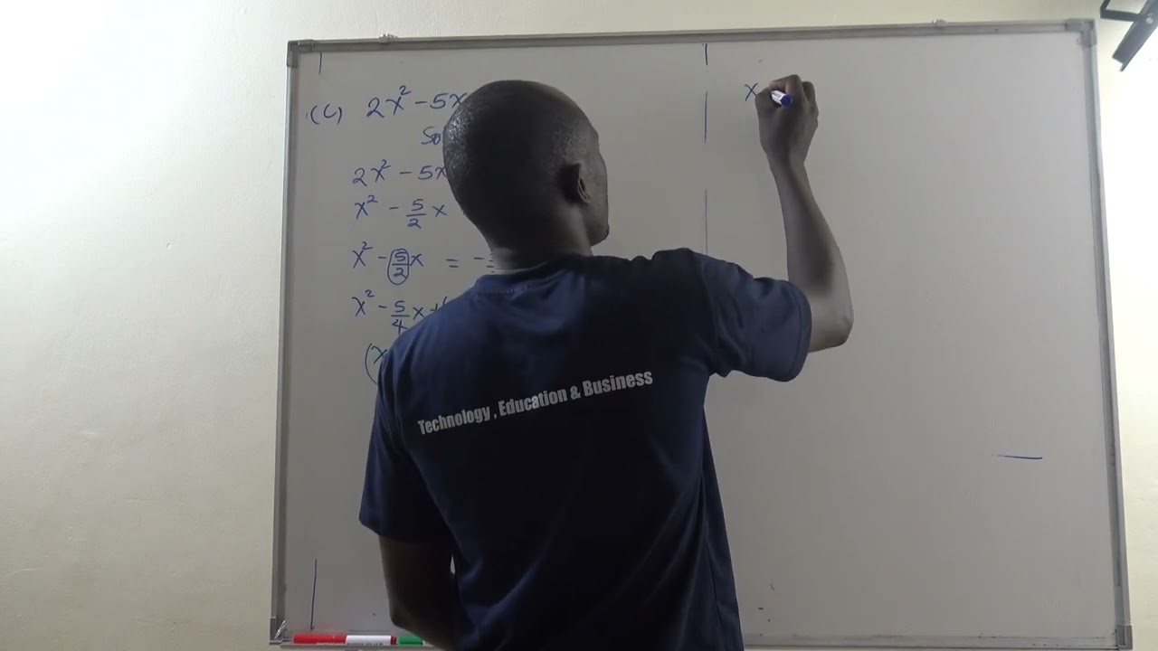 ⁣Examples of solving quadratic equations using completing square methods